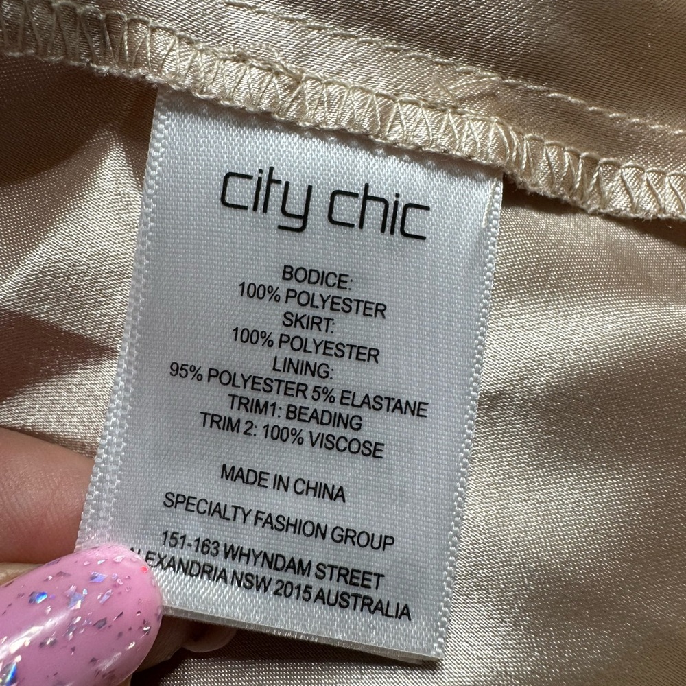 City Chic Tender Kiss Blush Pink Beaded Ballet Tutu Midi Dress w Cape 24 - Picture 9 of 9